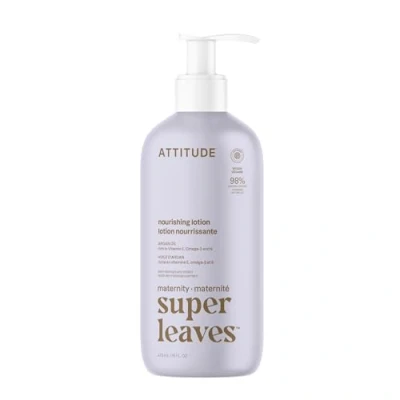 Image of ATTITUDE Pregnancy Nourishing Body Lotion, EWG Verified Moisturizer, Dermatologically Tested, Plant and Mineral Based, Vegan Maternity Products, Argan Oil, 473 mL
