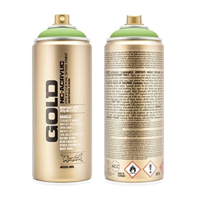 Image of Montana Cans 285042 Spray Can 400 ml Gold GLD400 6020, Green Apple