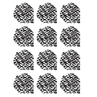 Image of RED DRAGON Hardcore Radical Black &amp; White Dart Flights 4 Sets Per Pack (12 in total)