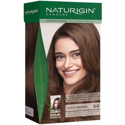 Image of Chocolate Brown Hair Dye 5.0 with Natural Ingredients No Ammonia