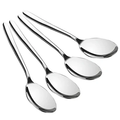 Image of Yarebest 4 Pieces Serving Spoons Large, Stainless Steel Spoon for Serving, Buffet