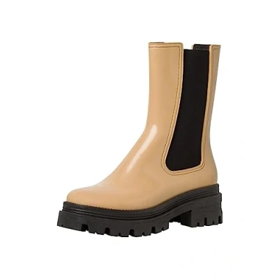 Image of Tamaris Women&#039;s 1 25412 41 Rain Boot, Camel, 5 UK