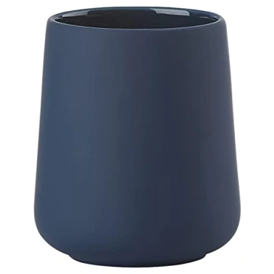 Image of Zone Denmark Nova One Ceramic Toothbrush Cup with Soft Touch Coating Diameter 8 cm Height 10 Royal Blue