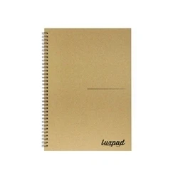 Image of Silvine Luxpad Recycled Hardback Kraft Notebook 160pp A4 THBPINA4KR