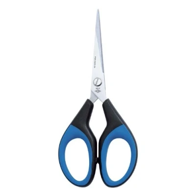 Image of EFCO Soft Cut Premium Line Scissor, Black/Blue, 15 cm