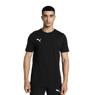 Image of Puma Teamgoal Casuals TEE Basic Tshirt, Men&#039;s, Size: Medium, black/white
