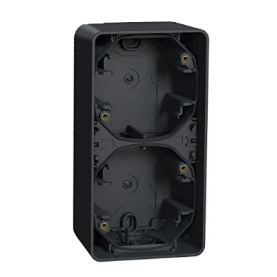 Image of Schneider Electric MUR37912 Double Wall Box Vertical Grey
