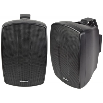 Image of Adastra Weather Resistant Indoor and Outdoor Full Range Speakers Supplied in Pairs, Patio Music, Garden Speakers, Kitchen or Bathroom Audio 100W 5.25&quot; Black