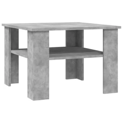 Image of vidaXL Coffee Table Dining Dinner Living Room Furniture Home Interior Decor Couch Side Telephone Small Tea Concrete Grey Chipboard
