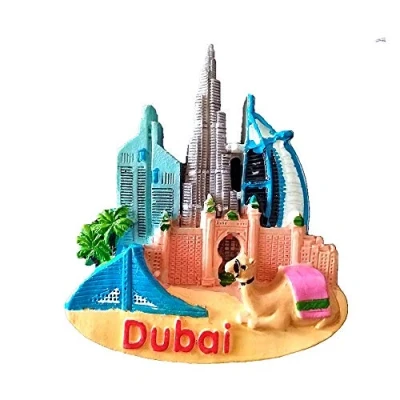 Image of Dubai United Arab Emirates 3D Fridge Magnet Travel Souvenir Gift Home &amp; Kitchen Decoration Magnetic Sticker Refrigerator Collection