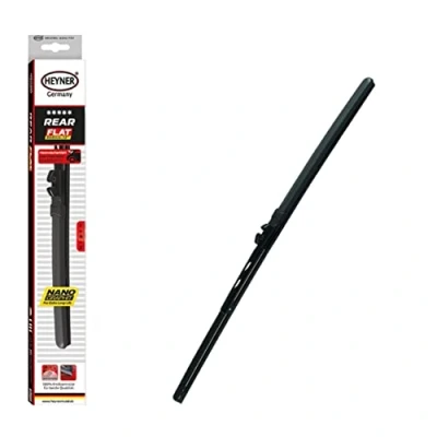 Image of Fits Skoda Roomster Models 2006 To 2013 Heyner Germany Replacement Rear Flat Wiper Blades 13&quot; Single Full Kit HRF13H