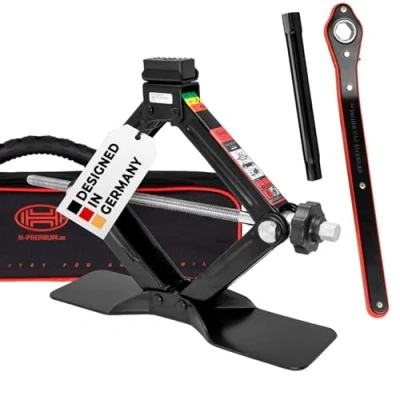 Image of Heyner Scissor Lift Jack 2 ton for BMW X3 X5 Dedicated Lifting Slot Speed Ratchet Extension Bar 347H320