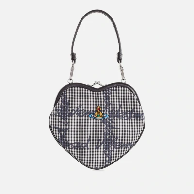 Image of Vivienne Westwood Belle Gingham Heart Frame Purse