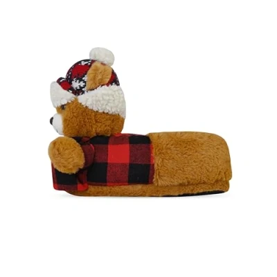 Image of Undercover Adults Trucker Teddy Slippers 644075 Brown 5 6