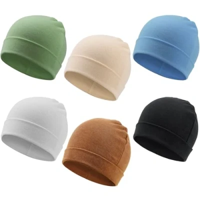 Image of DRESHOW Baby Newborn Beanie Hats for Unisex Toddler Soft Cute Knit Cap Warm Hospital Hat 0 6 Months Boys and Girls