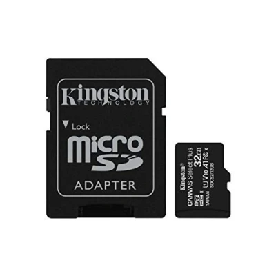 Image of Kingston Canvas Select Plus microSD Card SDCS2/32 GB 2P1A Class 10 (2 x cards, SD Adapter Included)