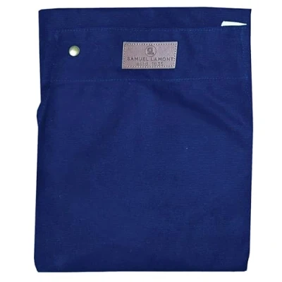 Image of Samuel Lamont Cooking Apron Premium Kitchen for Chefs and Home Cooks Stylish Durable Chef&#039;s Cooking, Grilling Baking Navy Blue Canvas One Size
