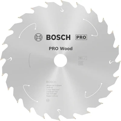 Image of Bosch Professional Circular Saw Blade Standard (for Wood, 184 x 20 1.6 mm, 24 teeth; Accessories: Cordless Saw)