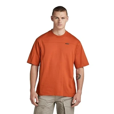 Image of G STAR RAW Men&#039;s Boxy Base 2.0 T Shirt, Orange (rooibos tea D23726 C336 G052), XS