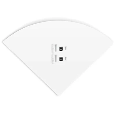 Image of GOTOTOP 3Pcs Corner Floating Wall Shelf, White Shelf Mounted Storage Display Rack Bookshelves for Bedroom Living Room Home Office Decor