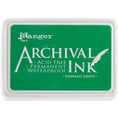 Image of Ranger Archival Ink Pad #0 Emerald, Green