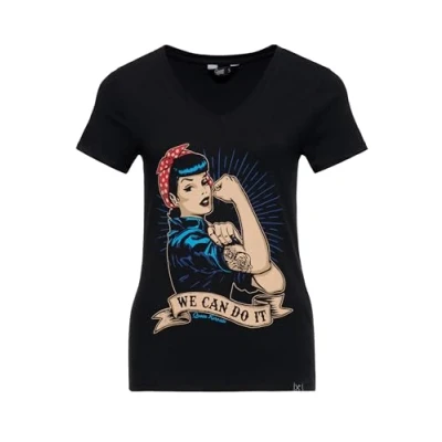 Image of Queen Kerosin We Can Do It Women&#039;s T Shirt, Black, XXXL