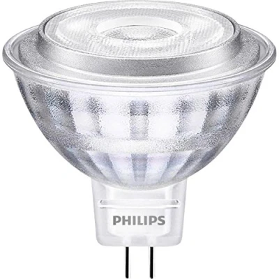 Image of Philips LED Bulb with Daylight Sensor, Plastic, Silber, GU5.3, 7 wattsW