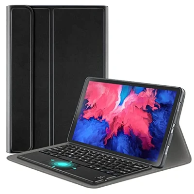 Image of BlinkCat Keyboard Case with Trackpad for Lenovo Tab P11 Pro 11.5 Inch 2020 (Model: TB J706F J706L), Magnetic PU Folio Stand Cover Detachable Wireless Bluetooth Black