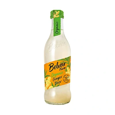 Image of BELVOIR FRUIT FARMS Organic Ginger Beer Presse, 250 ml, Pack of 12