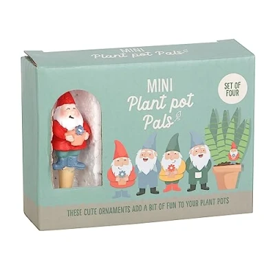 Image of Something Different Wholesale Mini Gnome Plant Pot Pals Set of 4 with Witch&#039;s Hat Wicked Witch Chip and Dip Party Dish Crisps Holder