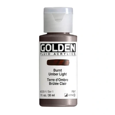 Image of Pro Art Brownt Umber Golden Fluid Acrylic, Multicolour, 2.84x2.84x7.62 cm