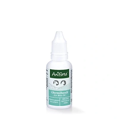 Image of AniForte Ear Mite Drops 20ml for Dogs, Cats, Rodents and Pets: Treatment Pets Animals to Kill &amp; Remove Mites,