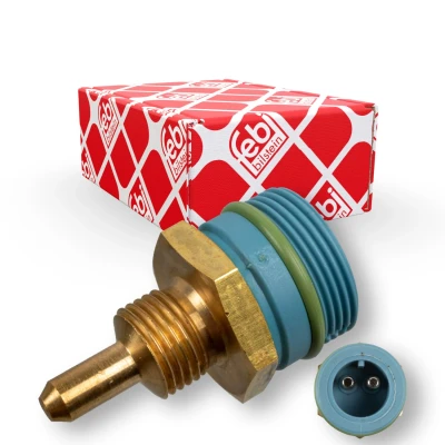 Image of 00098412657, 0098412657, 098412657, 98412657 Coolant Temperature Sensor FEBI BILSTEIN 175106 blue with seal