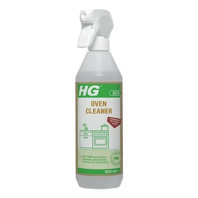 Image of HG Eco Oven Cleaner, Degreaser Spray &amp; Gas Electric BBQ Cleaner Pizza Conscious Cleaning Products for Kitchen, Recyclable Bottle 500ml (689050106)