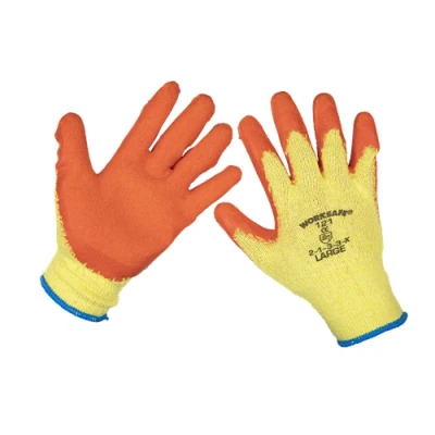 Image of Worksafe Super Grip Knitted Gloves Latex Palm (Large) Pack of 12 Pairs