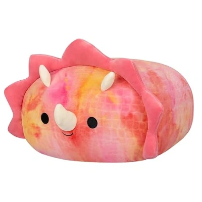 Image of Squishmallows Stackables 12 Inch Trinity Pink Triceratops Medium Sized Ultrasoft Official Kelly Toy Plush