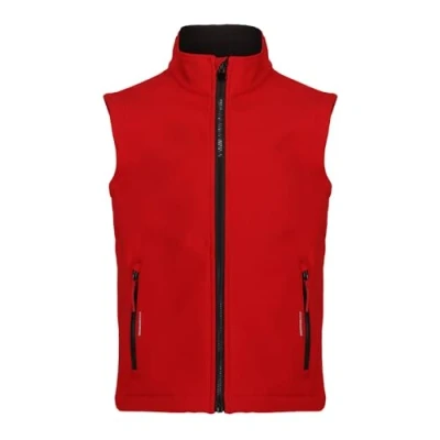Image of Regatta Professional Classic Kids Red Ablaze Softshell Bodywarmer, Size: 32