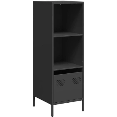 Image of vidaXL Highboard Black 35x39x103.5 cm Steel
