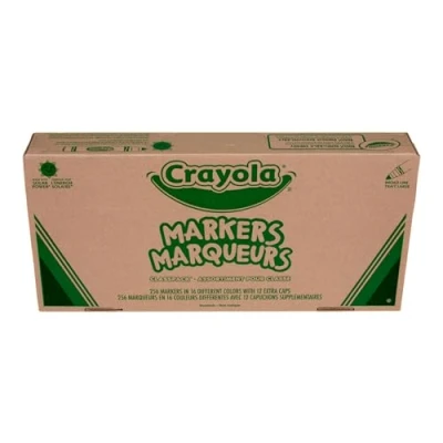 Image of CRAYOLA Broad Line Markers, Bulk School Supplies For Teachers, Kids Markers School, 256 Count
