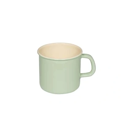 Image of Riess, 0223 006, Pot with Bead (Drinking Cup) 11, Classic Bunt/Pastell, Colour Nile Green, Capacity 0.75 Litre, Height 10.5 cm, Diameter 11 Enamel, Induction