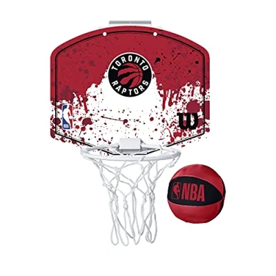 Image of Wilson Mini NBA Team Basketball Hoop, TORONTO RAPTORS, Plastic