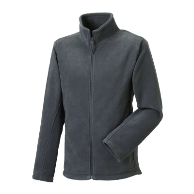 Image of Russell Athletic Mens Outdoor Full Zip Fleece Jacket (Convoy Grey) Dark Grey Size 3XL