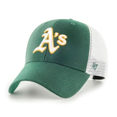 Image of 47 Brand Snapback Cap BRANSON Oakland Athletics dark green
