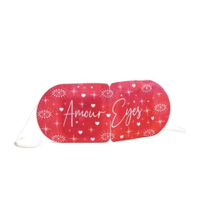 Image of Amour Eyes Self Heating Eye Mask, Heated Mask with A Reviving Rose Scent. Soothing Sleep