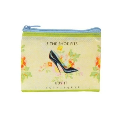 Image of BLUE Q, COIN PURSE,SHOE MONEY CT EA 1