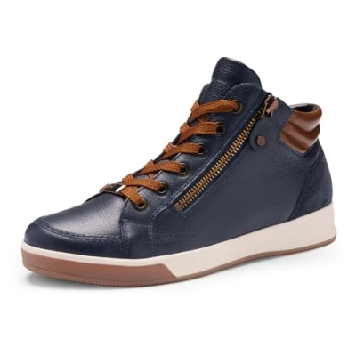Image of ARA Women&#039;s ROM Sneaker, Blue Marrone, 5 UK