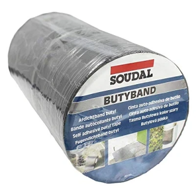 Image of 225mm x 10m Butyband Lead Flashing Tape Butyl Rubber Roof Sealing Repair Band Soudal