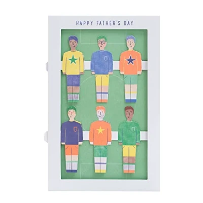 Image of UK Greetings Father&#039;s Day Card For Dad With Envelope Table Football Design