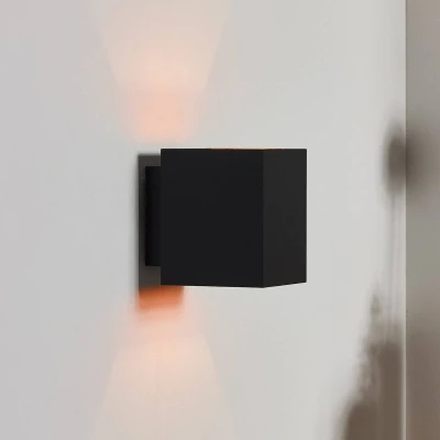 Image of Lucide Wall Light, Aluminum G9, 42 W, Black