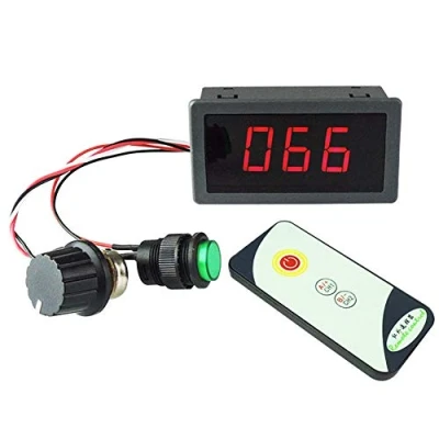 Image of DollaTek 6V 12V 24V 5A PWM DC Motor Speed Controller with LED Digital Display IR Remote Control Regulator